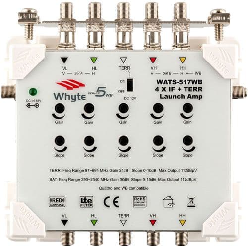 Whyte 17dB 5 Wire Series 5WB Launch Amplifier