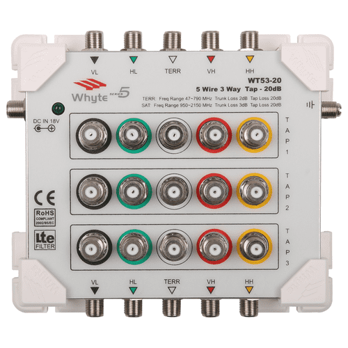 Whyte 5 Wire 3 Way 20dB Series 5 Tap