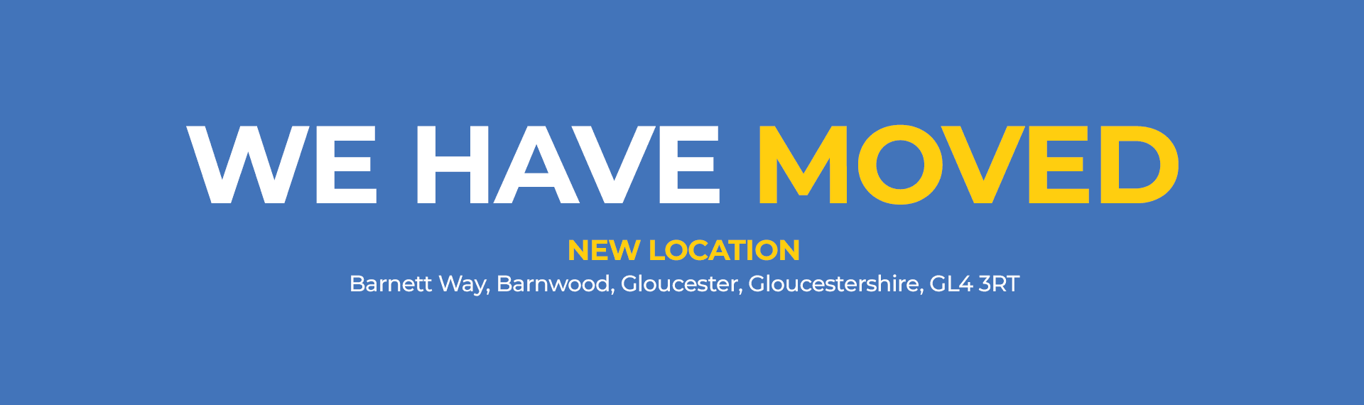 We have moved