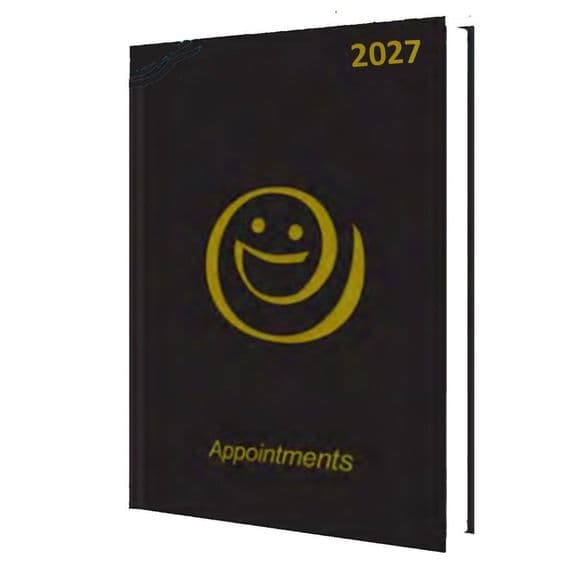 2027 Appointment Book Black