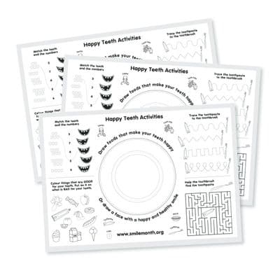 Activity Place Mat (pack of 10)