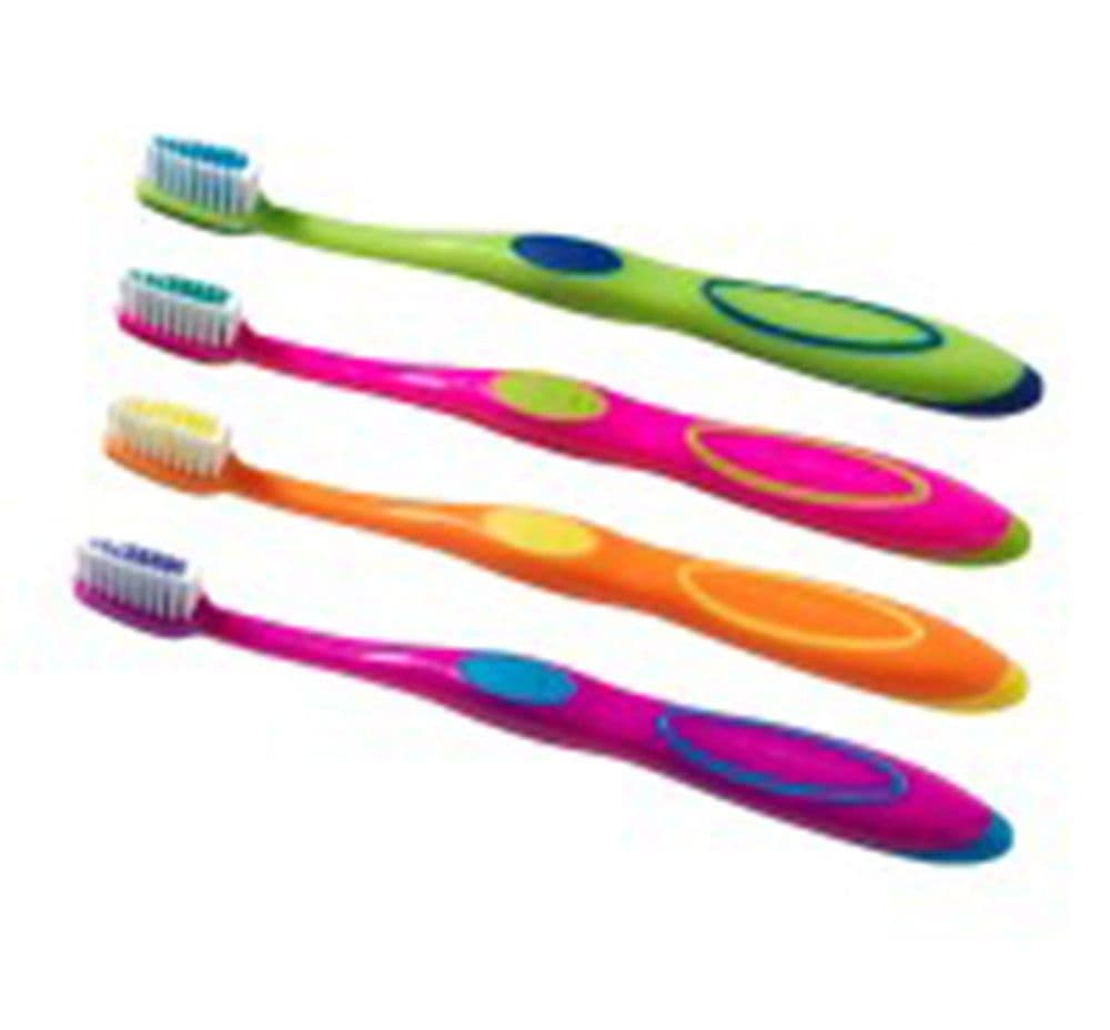 Brilliant Kids Toothbrush for Ages 5-9 Years, Round Head, Microfiber