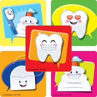 Emoji Teeth Stickers