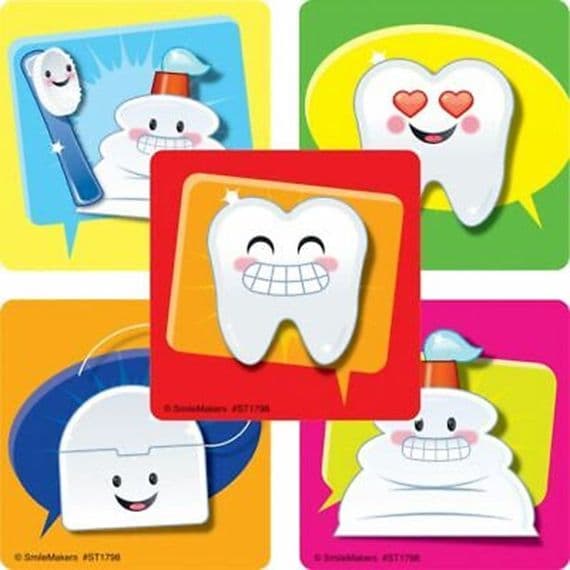 Emoji Teeth Stickers