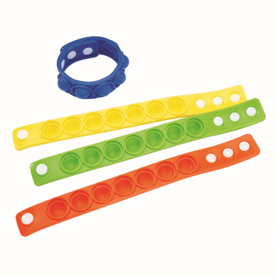 Fidget popper bracelets (pack of 6 or 24)