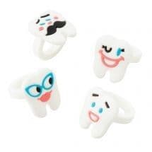Funny Face Tooth Rings  (Packs 12 or 48)