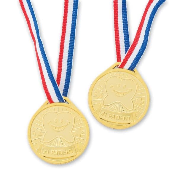 Happy Tooth Medals (packs of 12 & 72)
