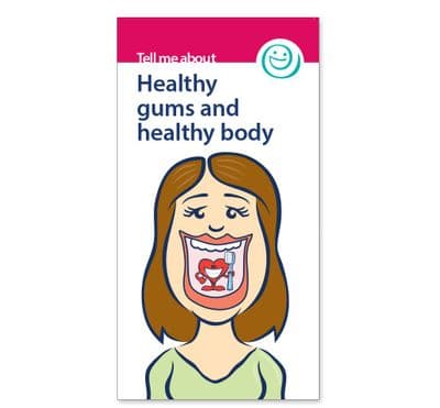 Healthy gums and healthy body leaflets