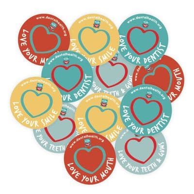 Heart Smile Stickers (75)