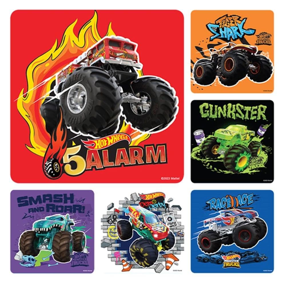 Hot Wheels Monster Trucks Stickers Hot wheels monster trucks stickers
