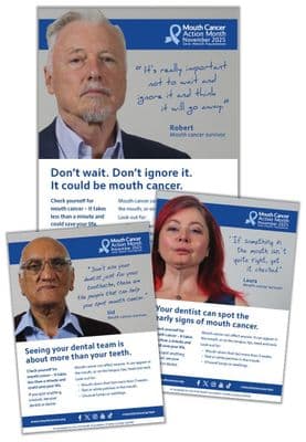 Mouth Cancer Action 2025 campaign poster pack