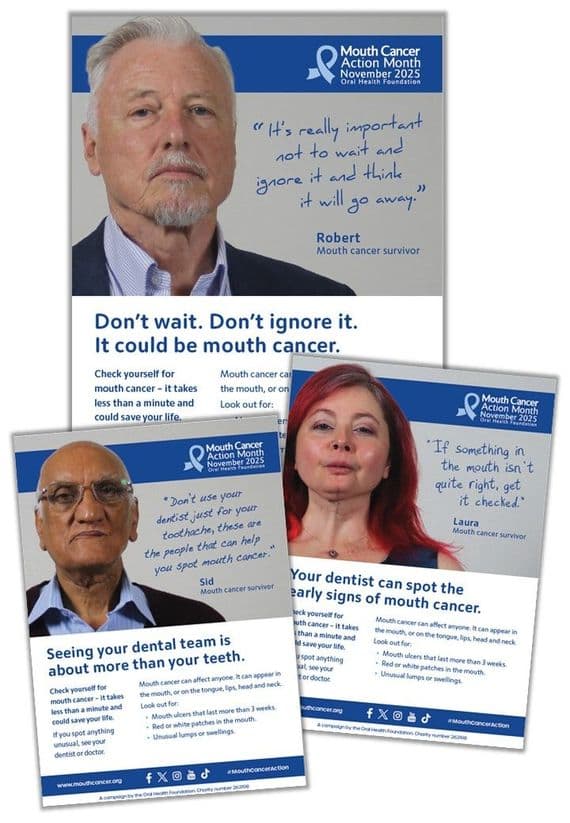 Mouth Cancer Action 2025 campaign poster pack