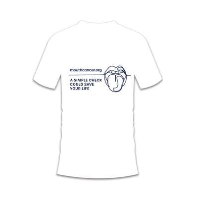Mouth Cancer Action T-Shirt - WHITE