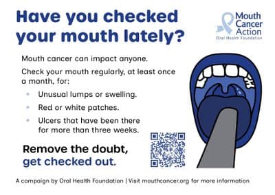 Mouth Cancer Mirror Cling