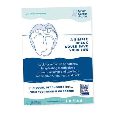 Mouth cancer poster A3