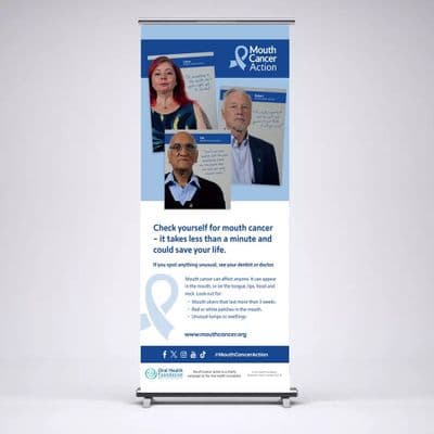 Mouth Cancer Roller Banner