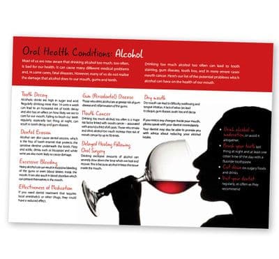 Oral Health Conditions: 'Alcohol' Poster