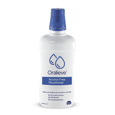 Oralieve Alcohol Free Mouth Rinse (Pack of 1 or 7)