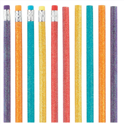 Pencils - Glitter Pencils (packs of 10 & 50)