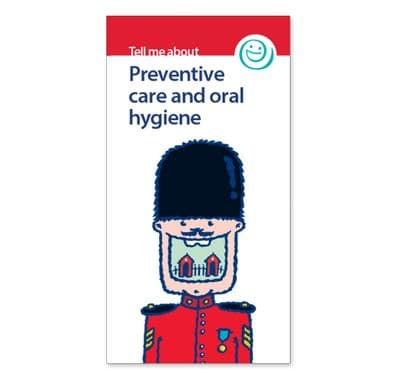 Preventive care and oral hygiene leaflets