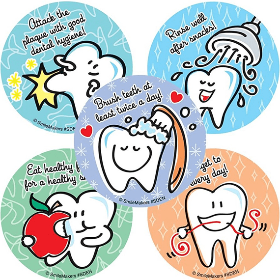Simple Dental Stickers