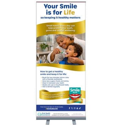 Smile Month Roller Banner