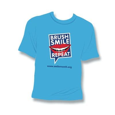 Smile Month T-Shirt Brush, Smile, Repeat