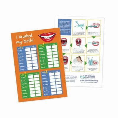 Smiley Brushing Chart (pad of 50)