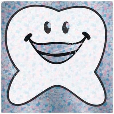 Stickers - Happy tooth shaped