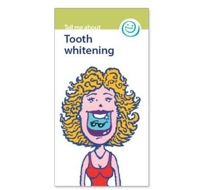 Tooth whitening leaflets