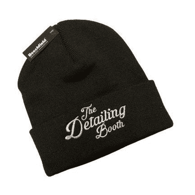 The Detailing Booth Cuffed Beanie - Black
