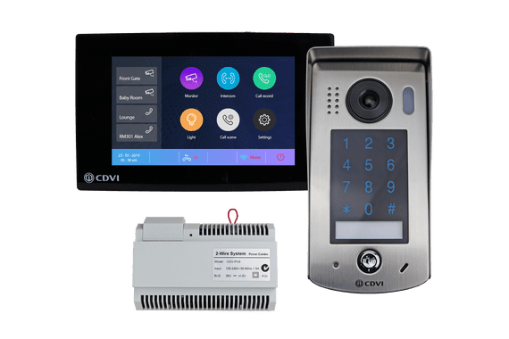 1-way entry kit with keypad, black  with mobile app