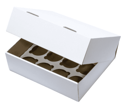 12 Hole / Cavity Corrugated Takeaway Postal Cupcake Box