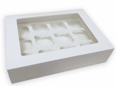12  hole  Cupcake / Muffin   Window Cupcake Boxes