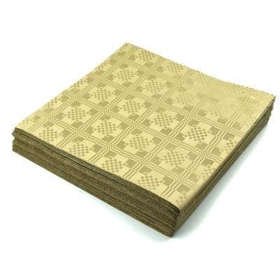 25 Gold Recycled Biodegradable Metallic Tablecovers