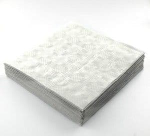 25 Recycled Biodegradable White tablecovers