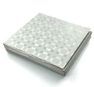 25 Silver Platinum Jubilee Recycled Biodegradable Metallic Tablecovers