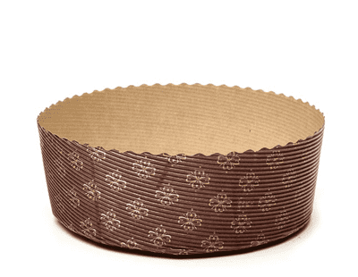 500G Paper Panettone Basso Shallow Bake In Mould