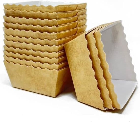 60x60x35mm Easy - Bake In Mould -  Square Mini Loaf Moulds - Choose your amount