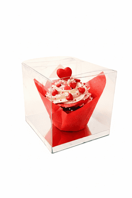 90x90mm Transparent Cake Boxes with Base (other sizes available)