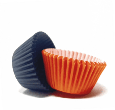 Halloween Mixed Pack - Crimped Cupcake Cases - Orange & Black