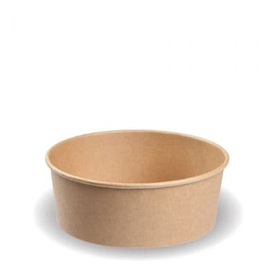Kraft Salad Bowl & Lids - 1000ml