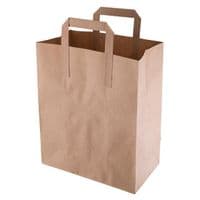 Large SOS Brown Kraft Carrier Bags With Handles