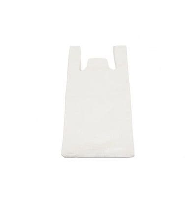 Large White  Hi Tensile Vest Carrier Bags (11x17x21