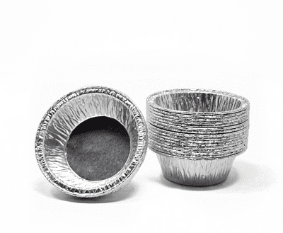 Mini Mince Pie Moulds / Foil Tart Pan Cases - 52.5 x 33 x 17mm