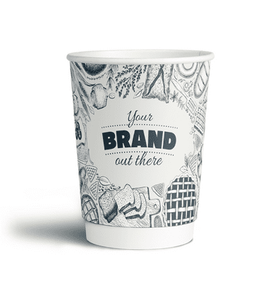 Personalised Takeaway Coffee Cups - Double Wall