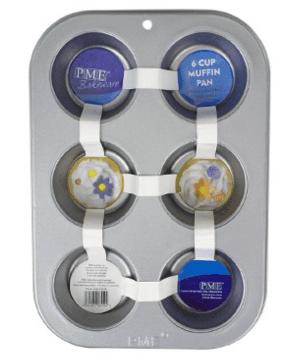 PME Non Stick-6 Cup Muffin Pan (26.5 x 18 x 3cm / 10.4 x 7.1 x 1.2”)