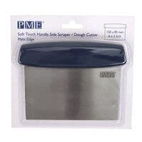 PME Soft Touch Handle Side Scraper/ Dough Cutter- Plain Edge