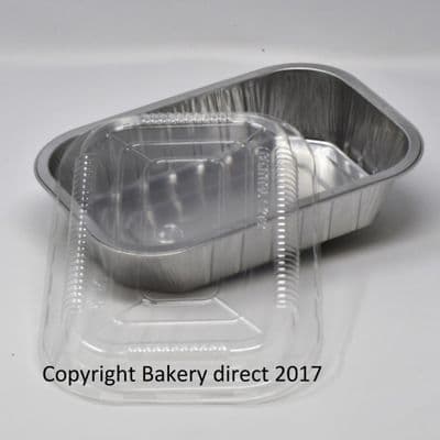 Rigid Semi Smoothwall  Strong Foil Food Trays - Available with or without  clear snap on lids
