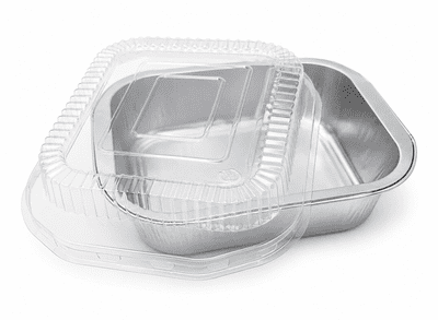 Rigid Single Portion Strong Foil Food Trays - (Available with or without Lid)